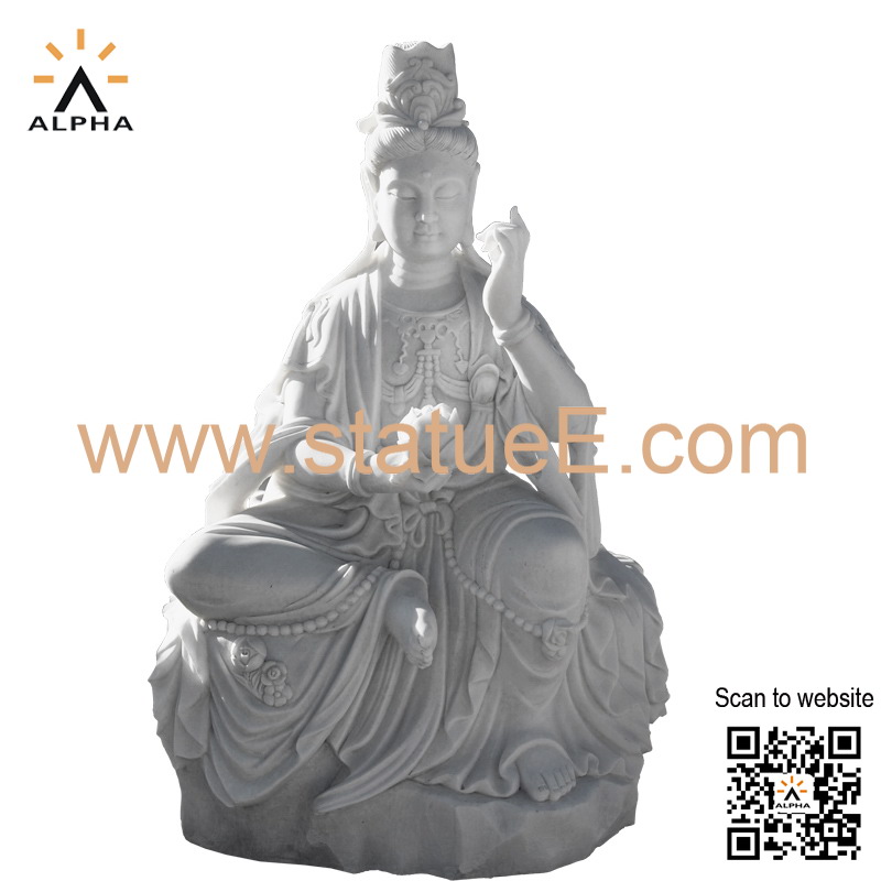 white Buddha statue